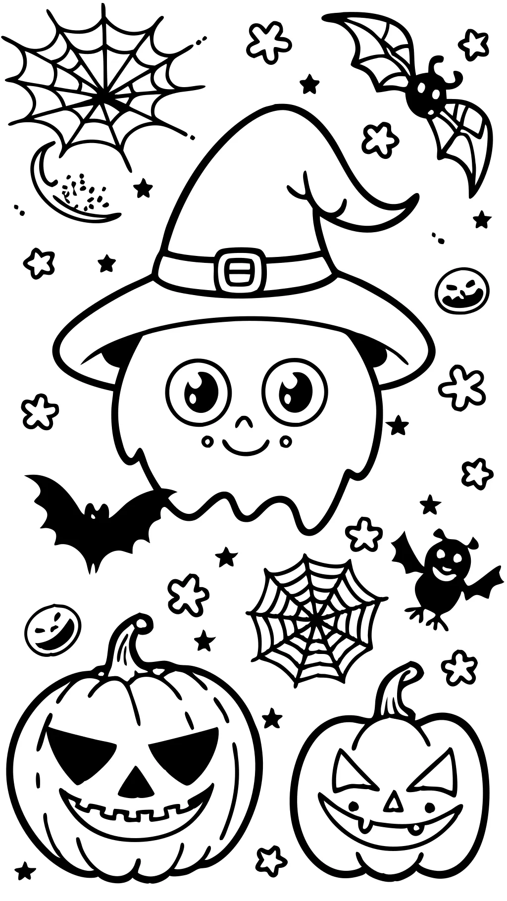 Páginas para colorear de Halloween gratis para imprimir